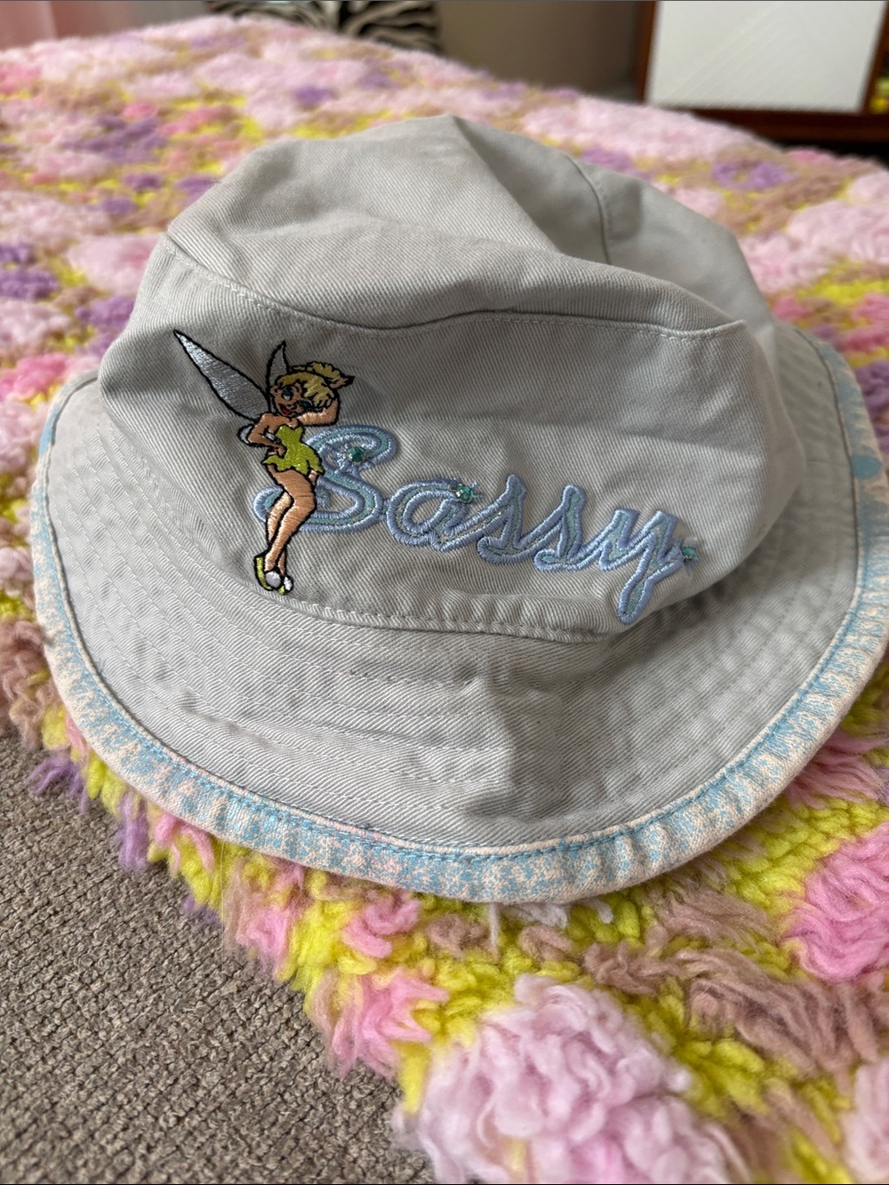 👁️ Disney Tinkerbell bucket hat vintage SASSY